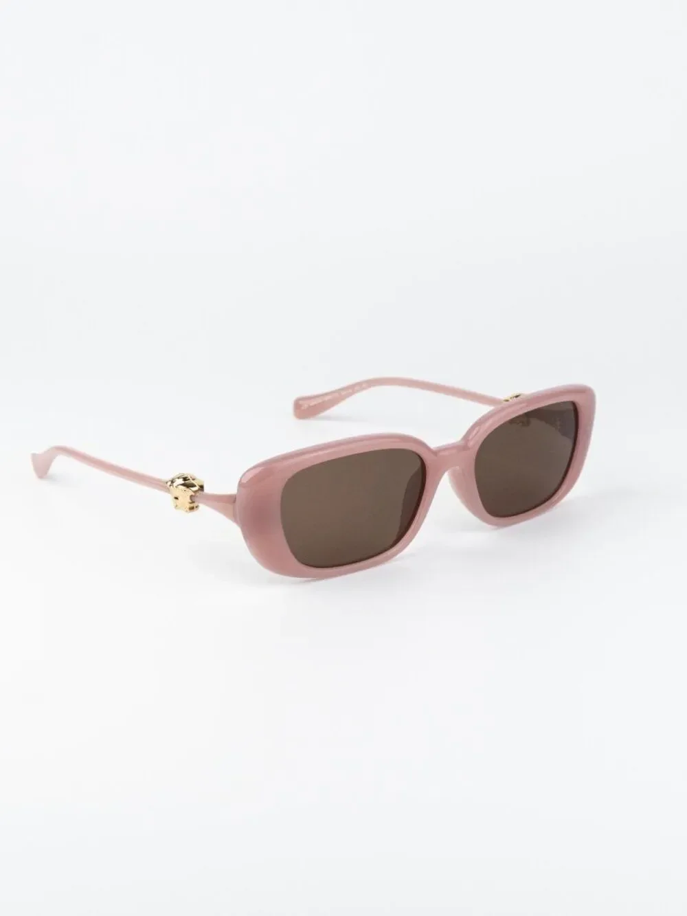 Versace Women Sunglasses Opal Pink Brown Rectangle VE4504D 553573 NEW AUTHENTIC